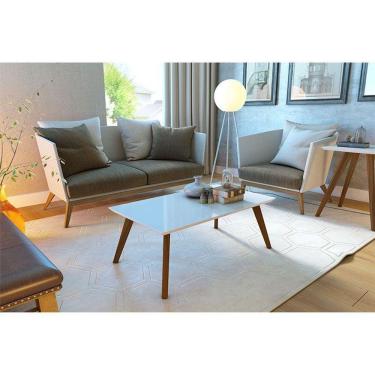 Imagem de Mesa De Centro Ambiente Classic Branco Acetinado - Imcal