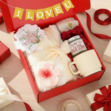 Imagem de Zopeal Presentes para mulheres, pacote de cuidados Get Well Soon, pacote de cuidados relaxantes, cesta de aniversário para mulheres, caixa de agradecimento para sua mãe, irmã, amiga, esposa, namorada