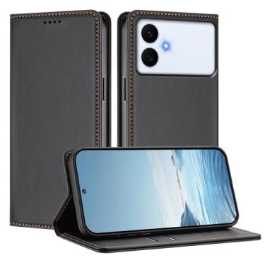 Imagem de Capa carteira fina para Samsung Galaxy S26 Edge com capa flip magnética, compartimentos para cartões e suporte, bloqueio RFID, compatível com carregamento sem fio, capa protetora à prova de choque