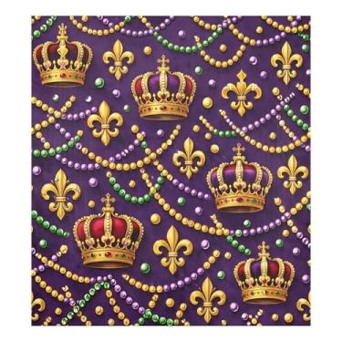 Imagem de Blueangle Capa de ímã de lava-louças coroa de carnaval de carnaval, decoração de capa frontal de lava-louças, adesivos de eletrodomésticos, adesivos de eletrodomésticos, 58 cm C x 66 cm adesivo