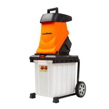 Imagem de LawnMaster Picador de madeira, triturador elétrico de madeira de 15 Amp com caixa de coleção, diâmetro de corte de 4,8 cm Max 16:1 Redução-FD1504