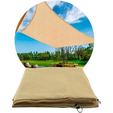 Imagem de Tela Sombrite 90% com Proteção UV para Jardim Pergolado Garagem e Quintal Cor Bege Areia Palha (4 X 5)