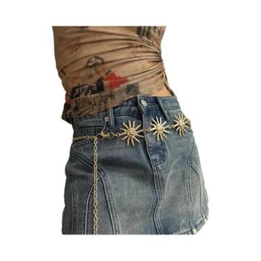 Imagem de Cinto De Cadeia De Cintura Alta Estilo Punk Hip Hop Feminino Vintage D