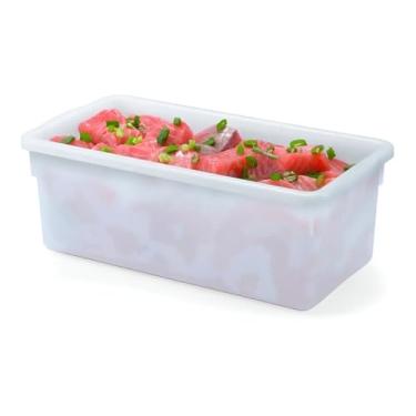 Imagem de 10 caixas de armazenamento multiuso de plástico de 5 litros