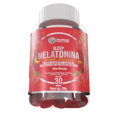 Imagem de Melatonina em Goma Mastigavel Sabor Morango Force Full Labz 30 Gomas