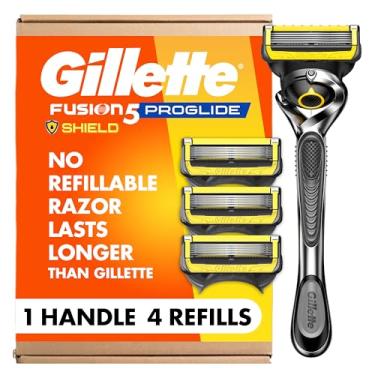 Imagem de Gillette ProGlide Shield cabo de barbear masculino + 4 refis de lâmina, presentes de Natal para homens