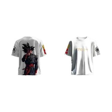 Imagem de Camiseta Masculina Dragon Ball Goku Black Super Saiyan Verão Estilo Y2