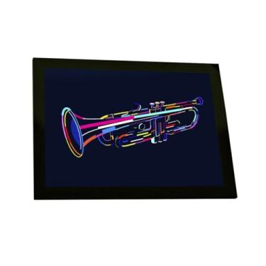 Imagem de Quadro Decorativo Saxofone Ilustração Vetor V10 Decoração Poster Quarto Sala
