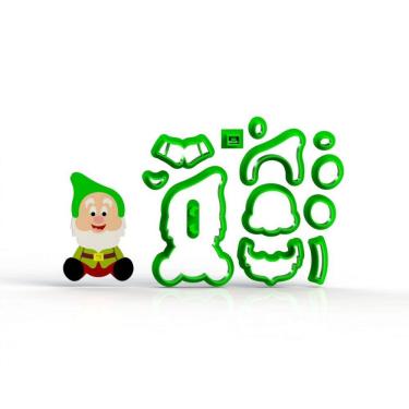 Imagem de Cortador Branca de Neve Feliz Modular Tamanho 5cm