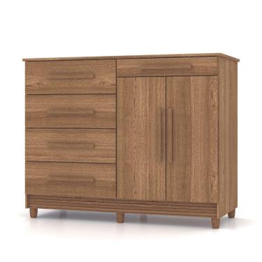 Imagem de Cômoda Sapateira Sirius 2 Portas 5 Gavetas Vr Cor:nature Brisa