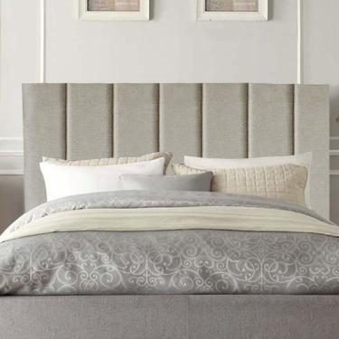 Imagem de Cabeceira Estofada Carla 90cm Solteiro Para Cama Colchão Box Quarto Linho Bege - Aurora Line