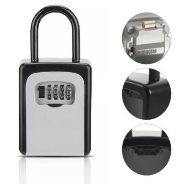 Imagem de Cadeado porta chaves cofre multiuso guarda senha caixa seguranca airbn