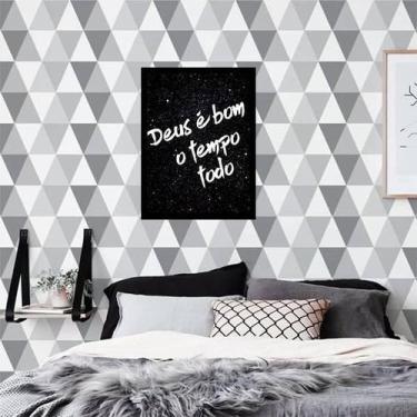 Imagem de Quadro Decorativo Deus É Bom O Tempo Todo 45x34cm - Quadros On-Line