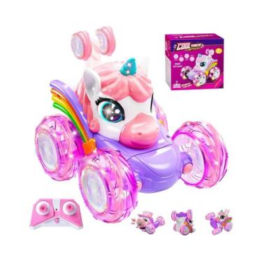Imagem de Carro RC De Unicórnio Fofo Com Controle Remoto, Boneca De Cartoon Elét