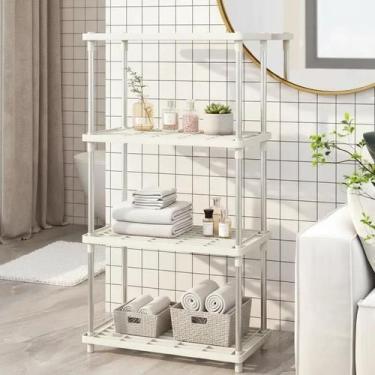 Imagem de Estante Organizadora 40x21x79 Branca Multiuso Quarto Bancada - Yeet