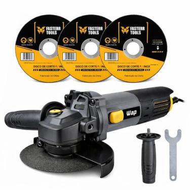 Imagem de Esmerilhadeira Lixadeira Angular 4.12 1200W Com Discos - KIT ESTRUTURA