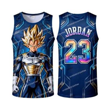 Imagem de Conjunto De Camiseta De Basquete Edição Especial Dragon Ball Z Vegeta 