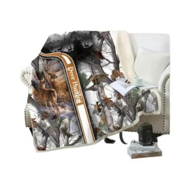 Imagem de Cobertor De Pelúcia Estampado De Javali Para Adolescentes E Adultos, M