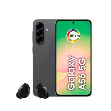 Imagem de Smartphone Samsung Galaxy A56 5G Tela 6.7" 256GB Câmera Tripla 50MP Preto + Galaxy Buds Core Preto 