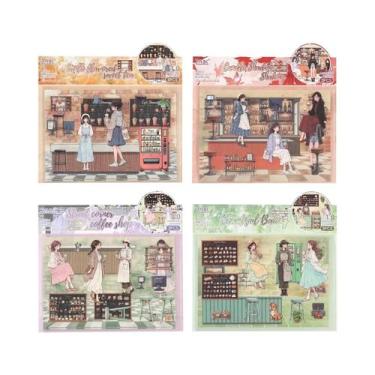 Imagem de Adesivos Decorativos À Prova d'Água Para Diário E Planner: Cenários E 