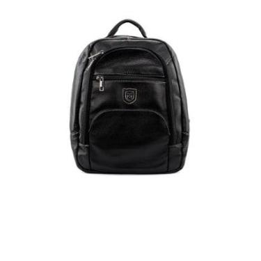 Imagem de Mochila Masculina Couribi Porta Notebook Couro Preto-Masculino