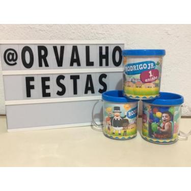 Imagem de Kit 10 Canecas Acrílico Mundo Bita - Orvalho Festas