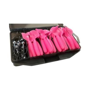 Imagem de 50PCS GOBAIT T Tail Grub Worm Soft Lure 5cm 6cm 7cm Com Isca Metálica 