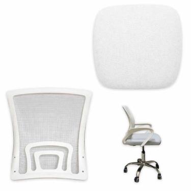 Imagem de Assento e Encosto Conjunto Cadeira Escritorio Reparo Trabalho Resistente Confortavel Estudo Home Office Casa