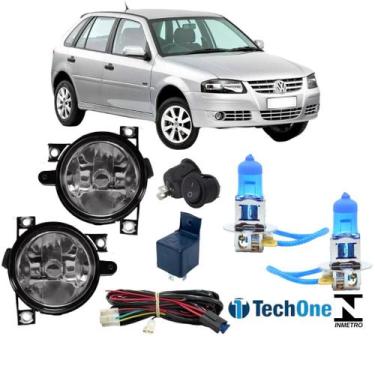Imagem de Kit farol auxiliar volks gol g4 2006 a 2014 e super branca - AI