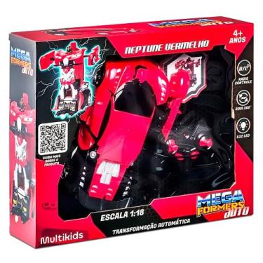 Imagem de Carro Transformável Controle Remoto 1:18 Mega Formers Auto Neptune Ver