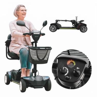 Imagem de Cadeira de Rodas Motorizada Scooter Elétrica Quadriciclo Dobrável LB D