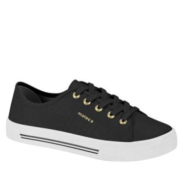 Imagem de Tênis Casual Feminino Moleca Flatform Confortável 5667334, Preto napa,