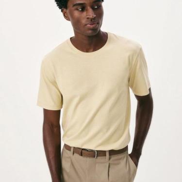 Imagem de Camiseta Manga Curta Hering Masculina 0201, Caqui, P