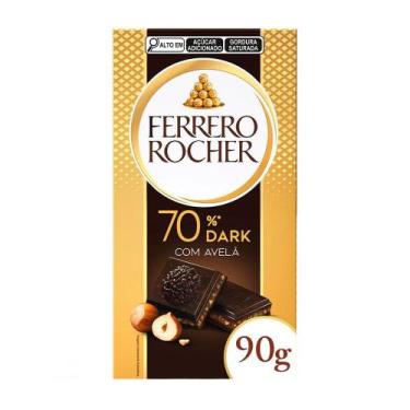 Imagem de Chocolate Ferrero Rocher Tablete Dark 55% com Avelã 90g