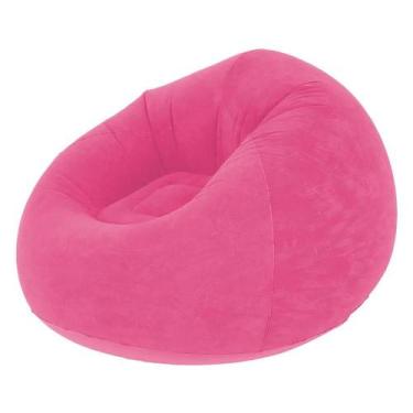 Imagem de Sofá Poltrona Puff Inflável Aveludado Conforto E Design - PONTO DO NER