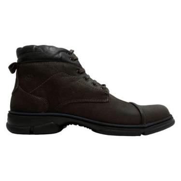 Imagem de Coturno Casual Masculino Anatomic Gel Macio Vintage Rústico Couro 7896