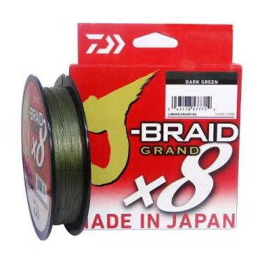 Imagem de Linha Pesca Multifilamento Daiwa J-braid 8 Fios 300 metros 0.36mm 50 L