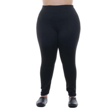 Imagem de Plus Size - Calça Legging Cintura Alta em tecido Suplex Cor:PretoTaman
