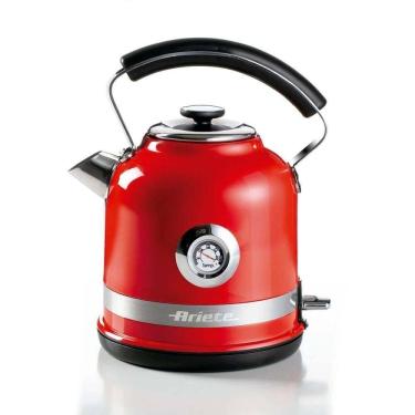 Imagem de Chaleira Elétrica Ariete 2854 Moderna Vermelha 1,7L 1500W Automática Ferve Água Rápido 110v