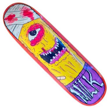 Imagem de Shape Milk 9,0 EGG Monster Yellow + Lixa - Milk Skateboards