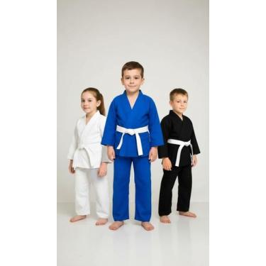 Imagem de Kimono Infantil Judô Jiu Jitsu Sarja Algodão 220g/m² - Congratulations