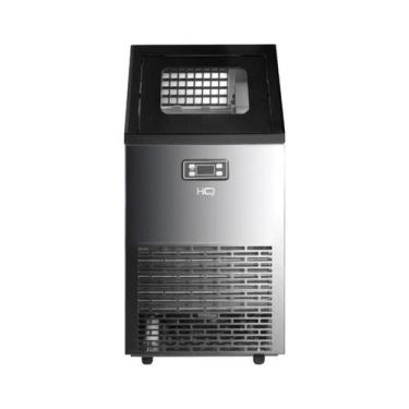 Imagem de Máquina de Gelo Profissional HQ 45kg Turbo Ice Preta e Inox HQ-HQMGI45