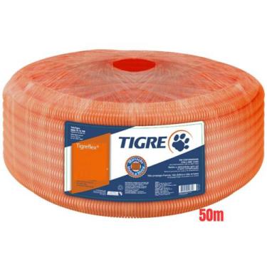 Imagem de Conduite Eletroduto Corrugado Reforçado PVC Laranja de 3/4" Polegada 2