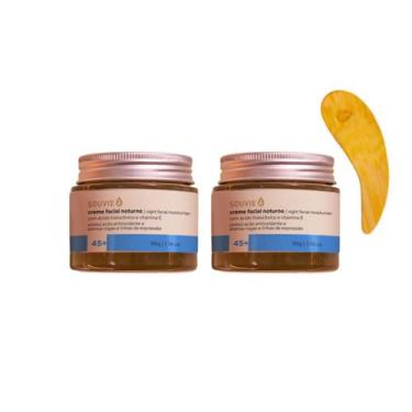 Imagem de Kit 2 Creme Facial Noturno 45+ Hidratação Prevenção Souvie