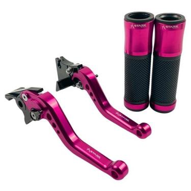 Imagem de Kit Manopla Manete Esportivo Stark Race Dafra Next 250 300 - NoBrand, 