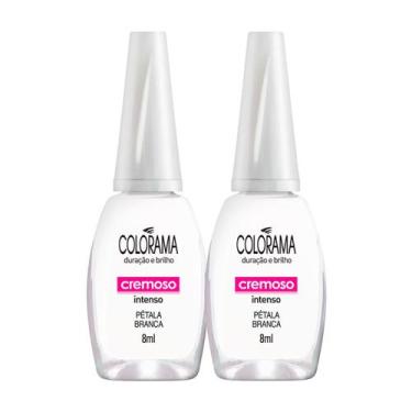 Imagem de Kit 2 Esmalte Colorama Cor Pétala Branca com 8ml