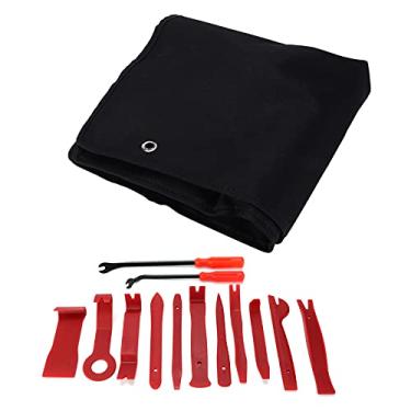 Imagem de Conjunto de removedor de guarnição, ferramenta de alavanca de áudio ergonômica que economiza trabalho Material PP resistente a impactos para painel de painel de porta de rádio de carro