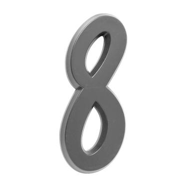 Imagem de Número Residencial Para Casa 8 Preto 3D 22cm