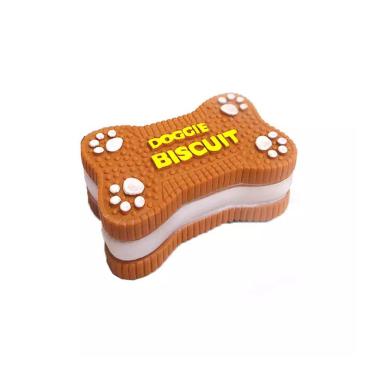 Imagem de Brinquedo Mordedor Biscoito Vinil Com Som Para Cães Chalesco