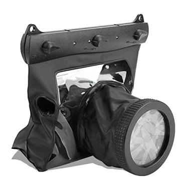 Imagem de Bolsa tipo bolsa de proteção subaquática à prova d'água universal, câmera DSLR universal, capa de mergulho de 20 metros para Nikon e outras câmeras DSLR (preto)